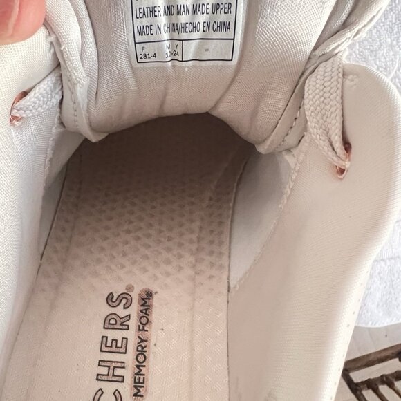 SKECHERS Womens Sz 11 Street Los Angeles UNO PRIMA Shinyair Athletic Shoes Beige - Picture 9 of 16